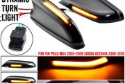 LED Dynamic Rearview Turn Signal Mirror Indicator Blinker Light For VW Volkswagen Polo MK4 9N 2005-2009 For Skoda Octavia MK2 1Z 2004-2010