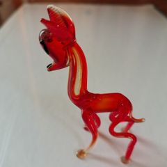 Vintage glass deer