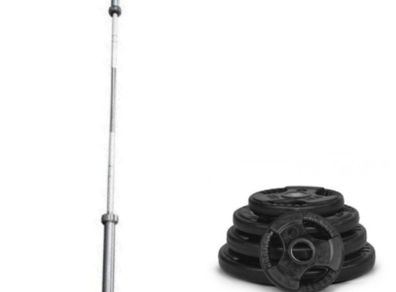 100 kg Olympic Weightlifting Set Including 7ft bar