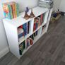 White bookcase shelving unit 120 x 80 x 30 cm Image 3