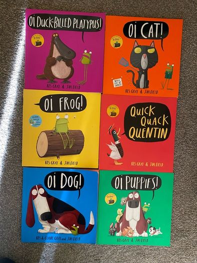 childrens books - 6 x oi dog series