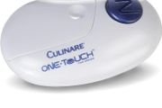 One Touch Electronic Tin Opener | White | Plastic/Stainless Steel | Automatic Can Opener | Battery Operated/Hands-Free Use/Magnetic Lid Removal (FREE POSTAGE)