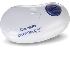 One Touch Electronic Tin Opener | White | Plastic/Stainless Steel | Automatic Can Opener | Battery Operated/Hands-Free Use/Magnetic Lid Removal (FREE POSTAGE)