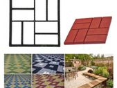 DIY Plastic Path Maker Pavement Mold Garden Walk Manually Paving Cement Brick Stone Road Reusable Concrete Molds Brick Mold