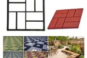 DIY Plastic Path Maker Pavement Mold Garden Walk Manually Paving Cement Brick Stone Road Reusable Concrete Molds Brick Mold