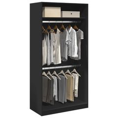 Wardrobe Black 100x50x200 cm