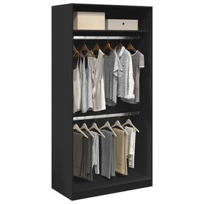 Wardrobe Black 100x50x200 cm