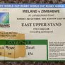 Very Rare 1991 Ireland v Zimbabwe - Rugby World Cup Pool 2 Programme & Match Ticket Image 3
