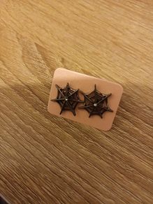 Halloween Spider Web  earrings