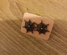 Halloween Spider Web  earrings