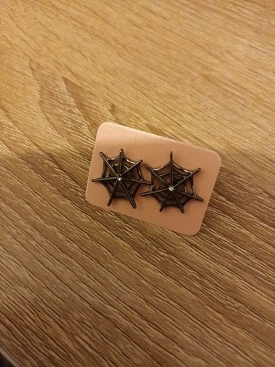 Halloween Spider Web  earrings