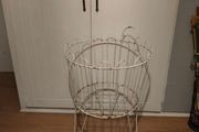 Circular Iron shop stand.