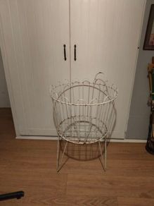 Circular Iron shop stand.