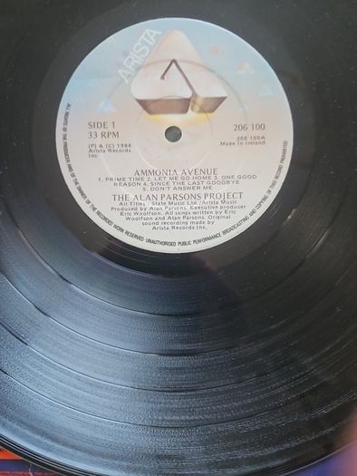 Alan Parsons LP (Irish) - Amonia Avenue
