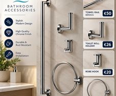 Aqua Chrome Accessories range chrome