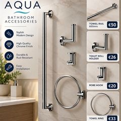 Aqua Chrome Accessories range chrome