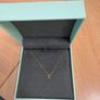Gold Letter C initial necklace Image 2