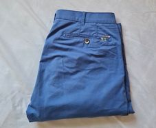 Meyer rio cotton trousers Size 36/32 zip fly blue cotton In like new condition