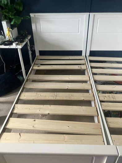 2x Excellent Condition single Ash bed from Caffrey's Furniture
