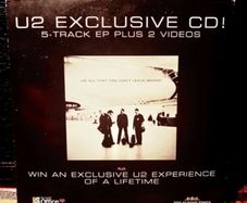 2001. U2.Exclusive 5-Track Live EP CD Plus 2 Videos