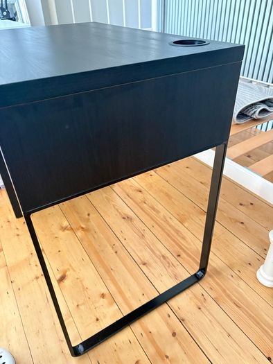 black study desk