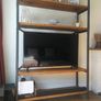 Handmade Industrial Shelving or TV Unit. Reclaimed Timber Image 4