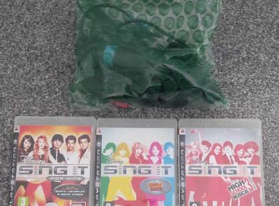 Sing It games and Two mics for Playstation 3 PS3
