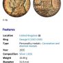 Great Britain 1935 Silver Medal George V Silver Jubilee Choice Uncirculated Image 3
