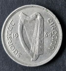 Ireland Excellent 1934 Six Pence 6d coin
