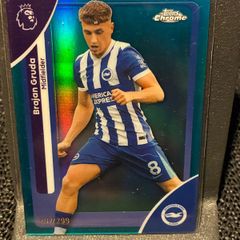 2025/26 Topps Chrome Brajan Gruda Teal Refractor /299 (Brighton)