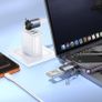 Hoco UA46D Victory iP Male / Type-C Male to USB Female 2-In-1 Adapter Metal Gray Image 5