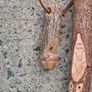 Stunning Five Foot Hiking Staff and Matching Whistle Image 2