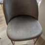 3 Pebble & Leaf Luxe Diamond Velvet Bar Stools Image 6