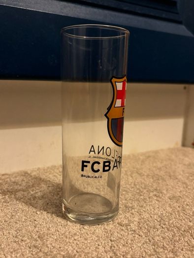 Collectible FC Barcelona Tall Beer Glass