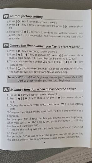 Queue Calling system