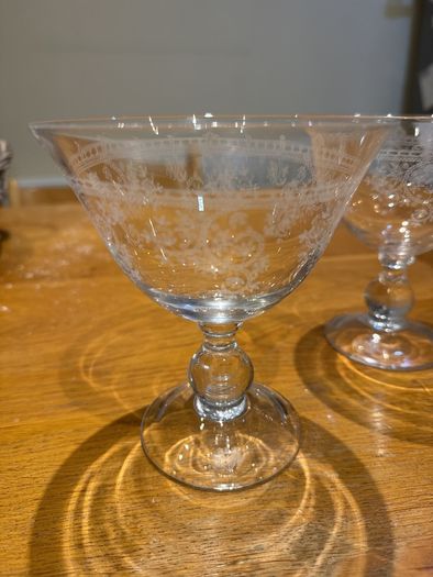 paul costelloe cocktail glasses engraved set of 2