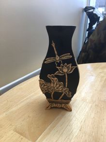 Antique Japanese Soapstone Vase