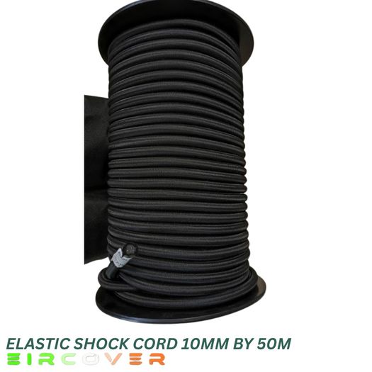 Elastic bungee rope 6mm / 20m - Black