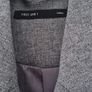 Grey Herringbone Long Blazer Image 6