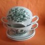Two Double Handled Soup Bowls Image 2