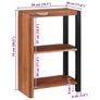 Bookshelf Brown 50 x 30 x 75 cm Solid Acacia Wood Image 4