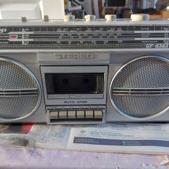Vintage SHARP Stereo Radio Cassette Recorder, Model GF-4343E(S), Radio works great, Tape Deck does not play tapes. Excellent Volume