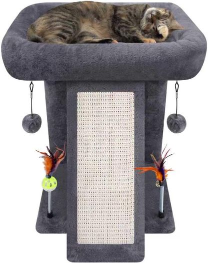 Small Cat Tree Indoor Cats Activity Centre with Scratching Board - Brand New Sealed