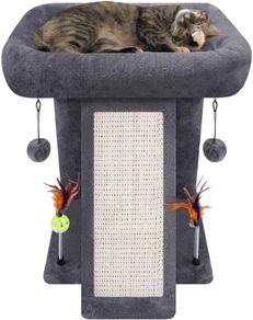 Small Cat Tree Indoor Cats Activity Centre with Scratching Board - Brand New Sealed