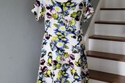 New Look white floral dress, Size 18