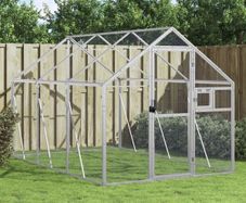 Aviary Silver 1.79x3x1.85 m Aluminium
