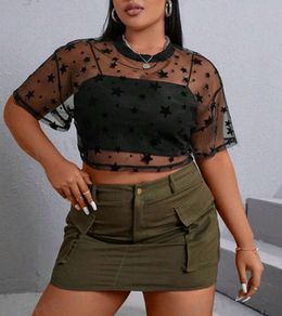 Fabulous Black Mesh Top size 18 - great with skirts, leggings, sleevless dresses etc
