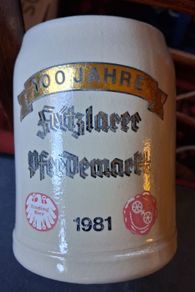 German Stoneware Beer Stein 1981
