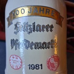 German Stoneware Beer Stein 1981