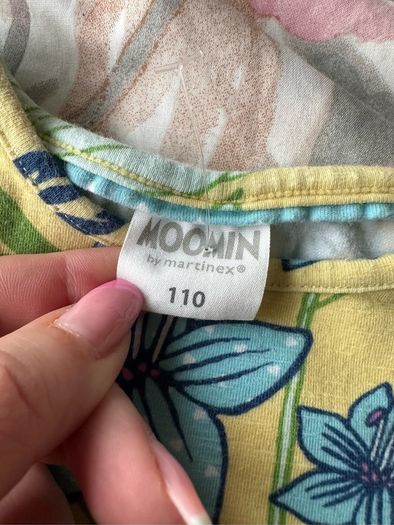 Cute Moomin tunic / dress for a girl, 110cm, 4-5 years